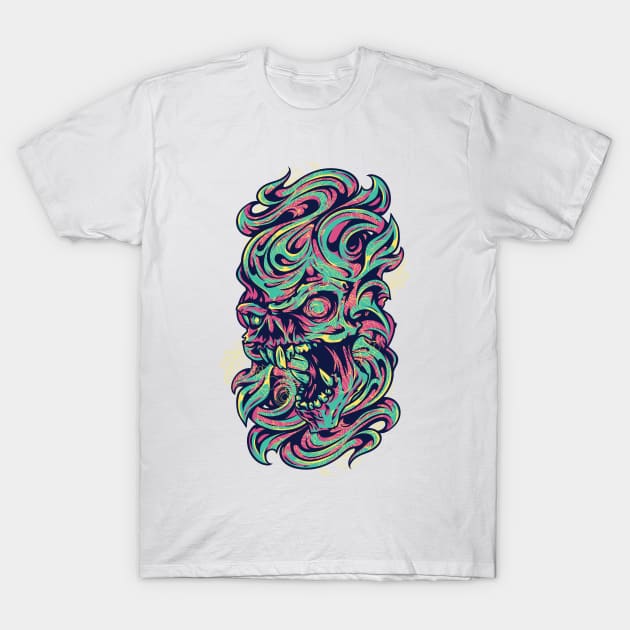 Urban Graffiti Skull T-Shirt by NiceIO